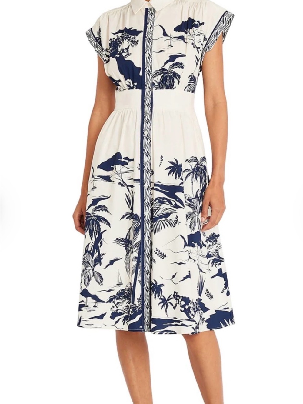 Maggy London Shirt Midi Dress